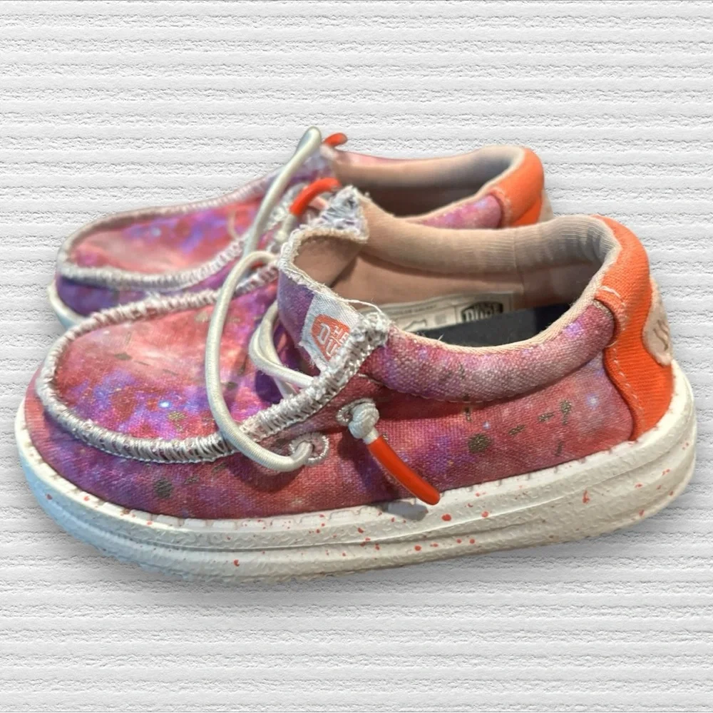 Hey Dude Youth Wally Galaxy Shoes
